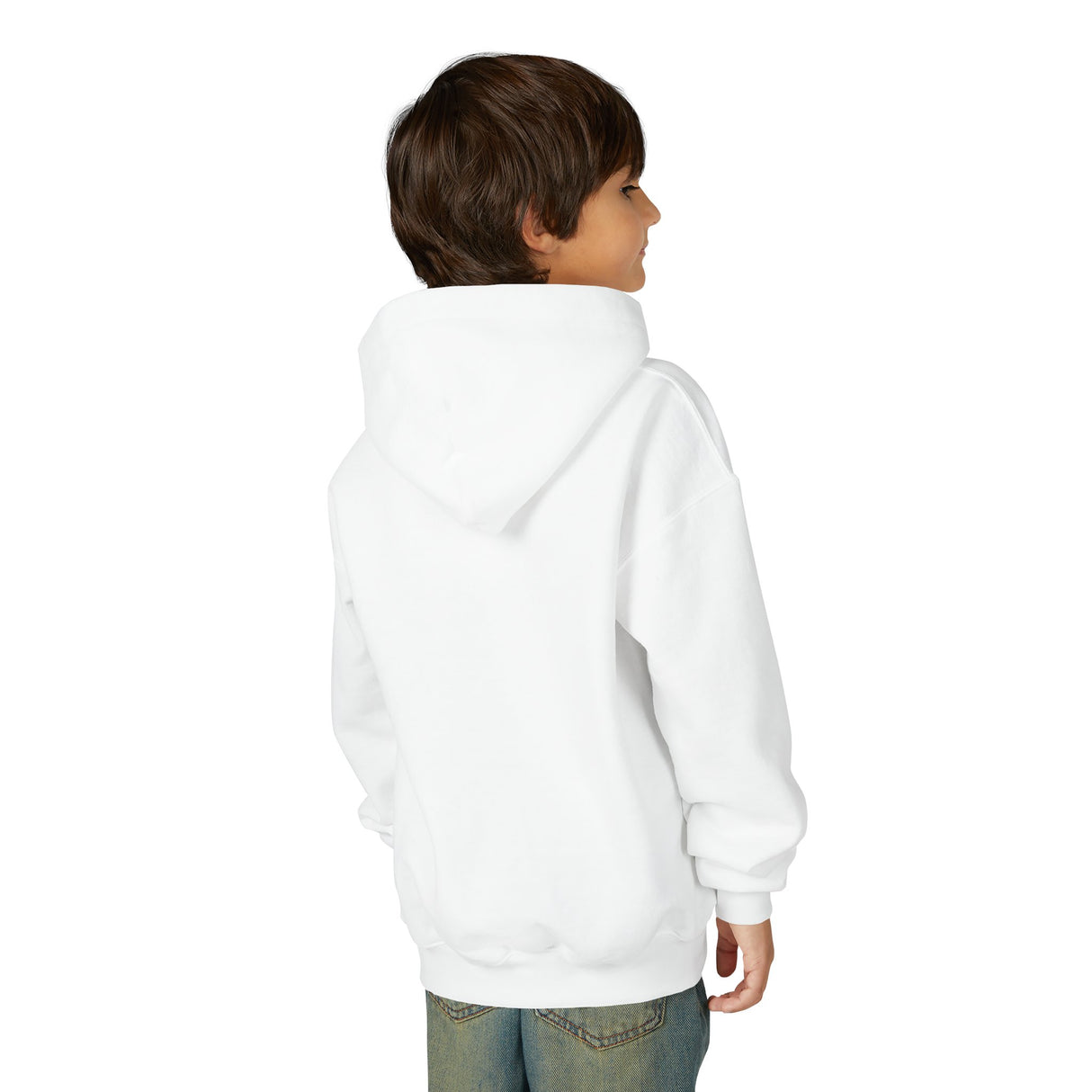 Blocking Machine Youth Hoodie white