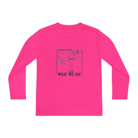 What We See Youth Long Sleeve T-Shirt Neon Pink