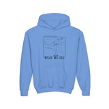 What We See Youth Hoodie Carolina Blue