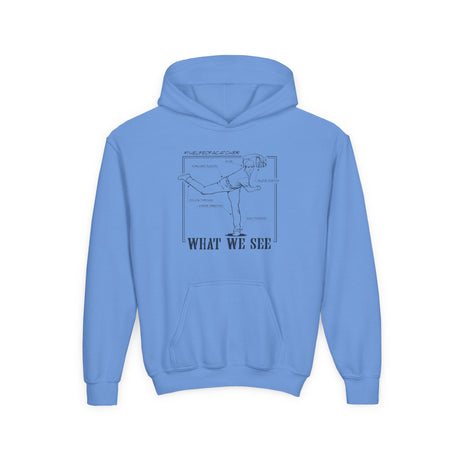 What We See Youth Hoodie Carolina Blue