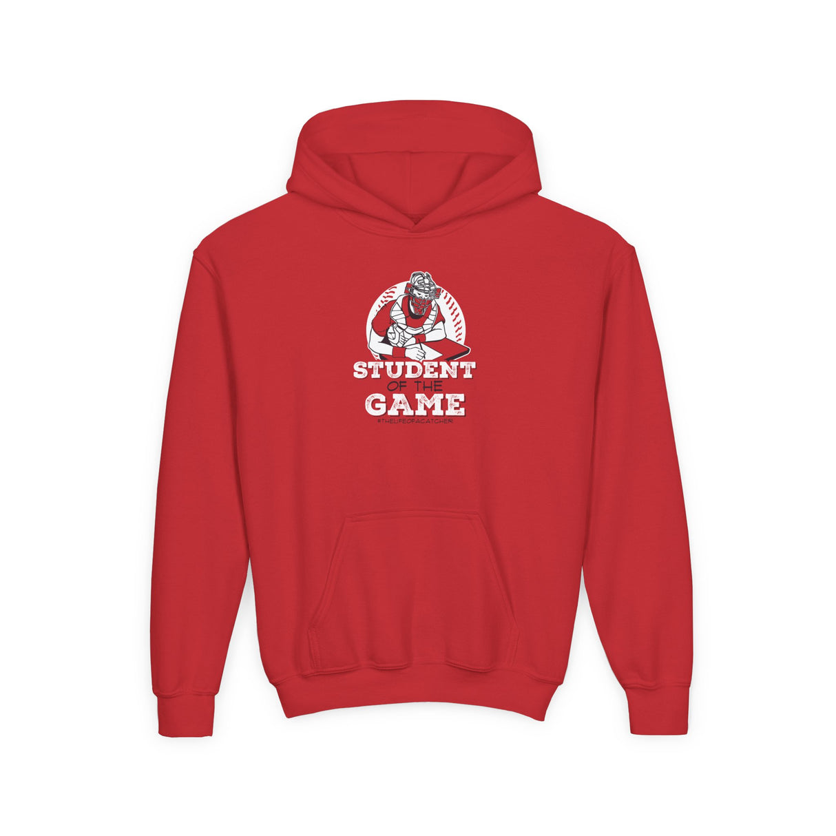 Student Of The Game Youth Hoodie red
