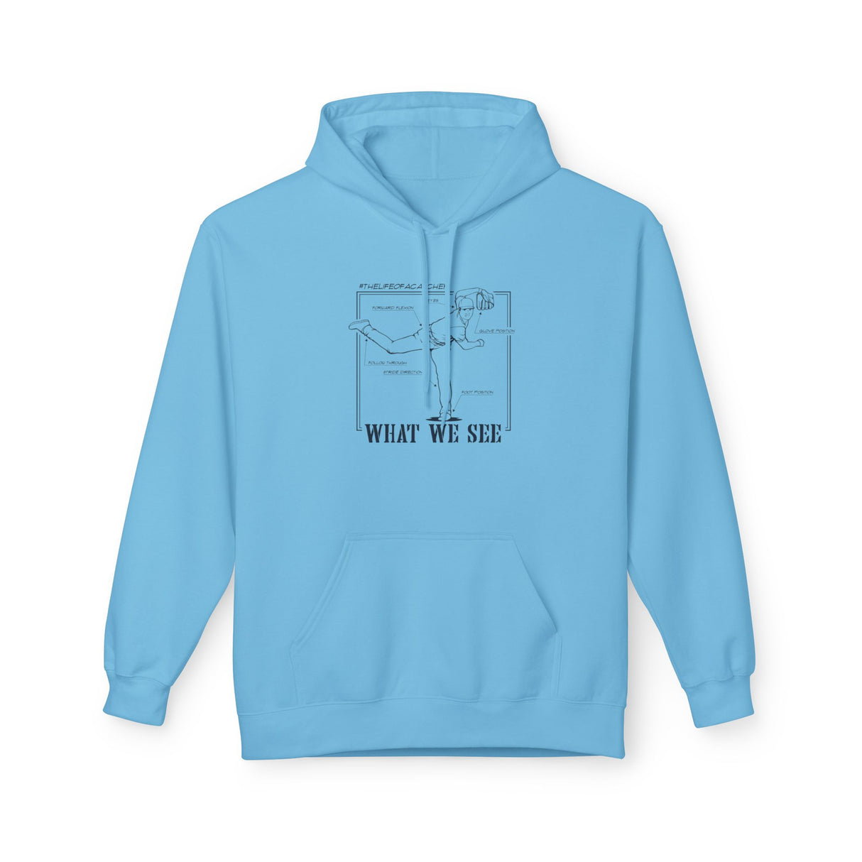 What We See Unisex Hoodie Sky Blue