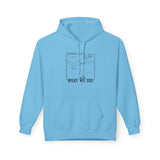 What We See Unisex Hoodie Sky Blue