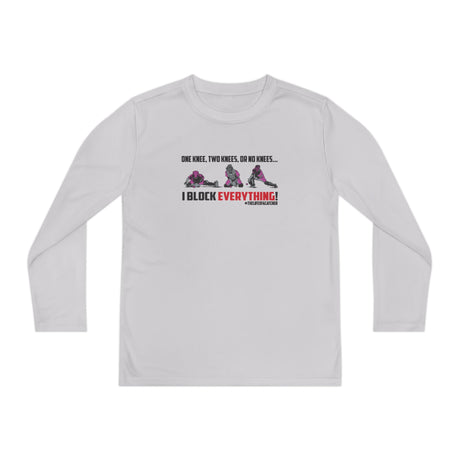 Knees Youth Long Sleeve T-Shirt ash