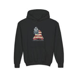 american flag catcher hoodie black