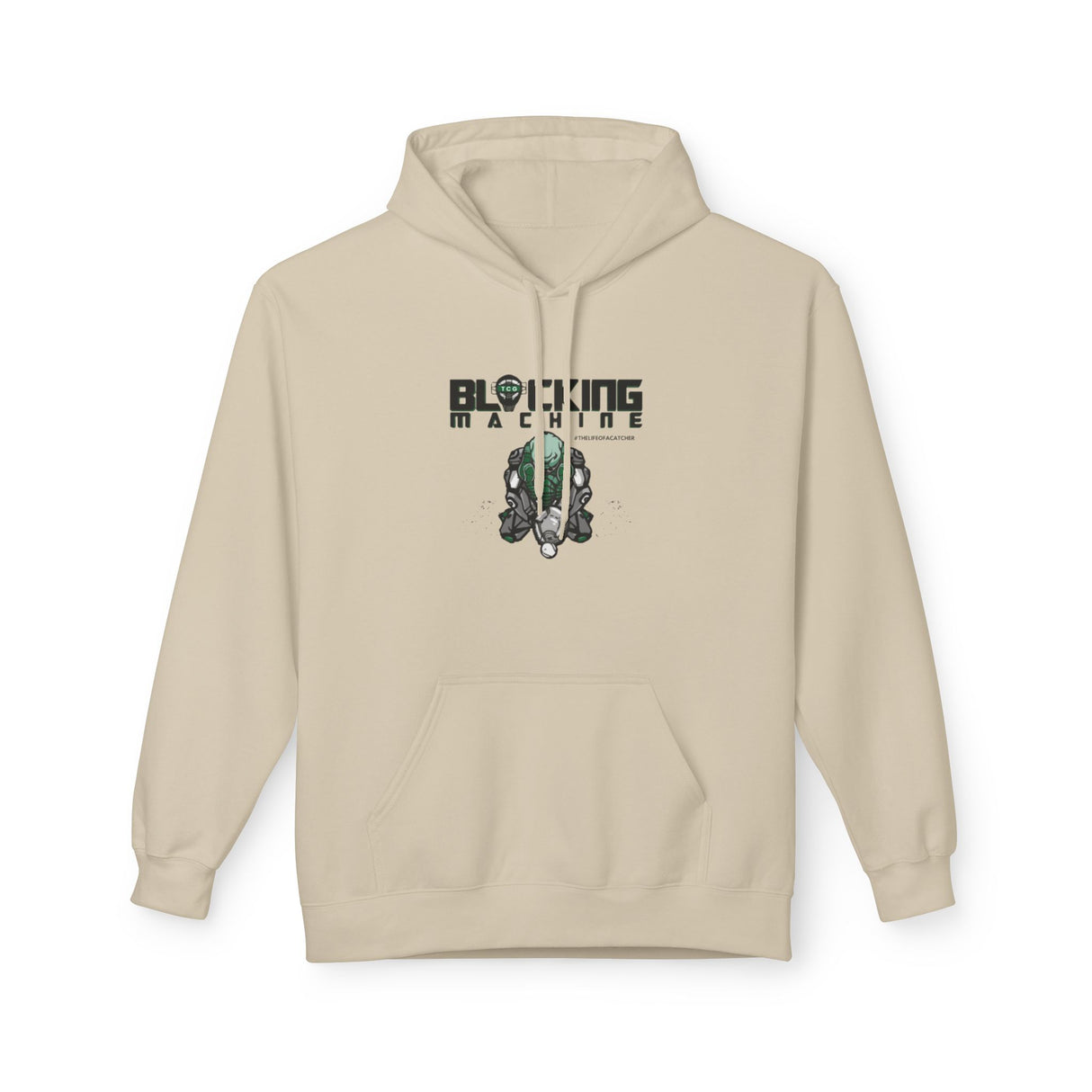 Blocking Machine Unisex Hoodie  - Sand Front