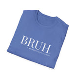 Bruh: Formerly Known As Mom Unisex T-Shirt - Light Blue Folded