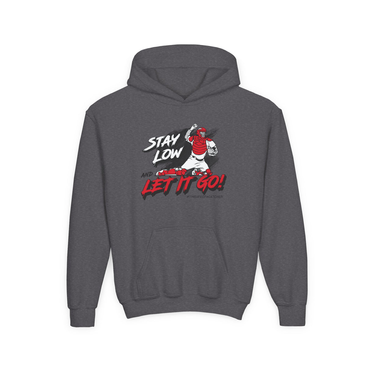 Stay Low & Let It Go Youth Hoodie Heather Grey