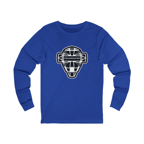 The Catching Guy Logo Mask Unisex Jersey Long Sleeve Tee  - Royal