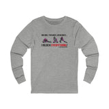 Knees Unisex Jersey Long Sleeve Tee grey