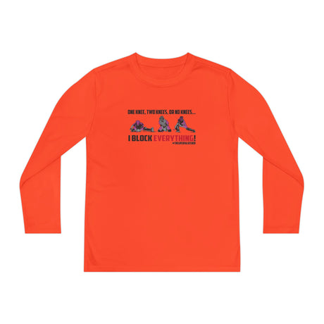 Knees Youth Long Sleeve T-Shirt neon orange