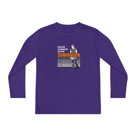 Domination Youth Long Sleeve T-Shirt purple