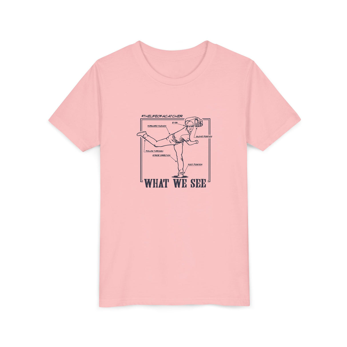 What We See Youth T-Shirt Light Pink
