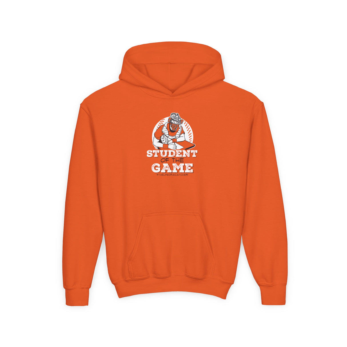 Student Of The Game Youth Hoodie orange