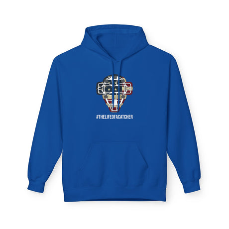 American Flag Mask Unisex Hoodie - Royal