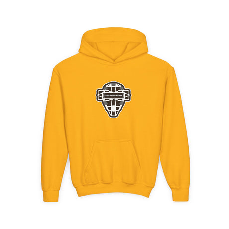 The Catching Guy Logo Mask Youth Hoodie yellow