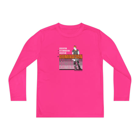 Domination Youth Long Sleeve T-Shirt hot pink
