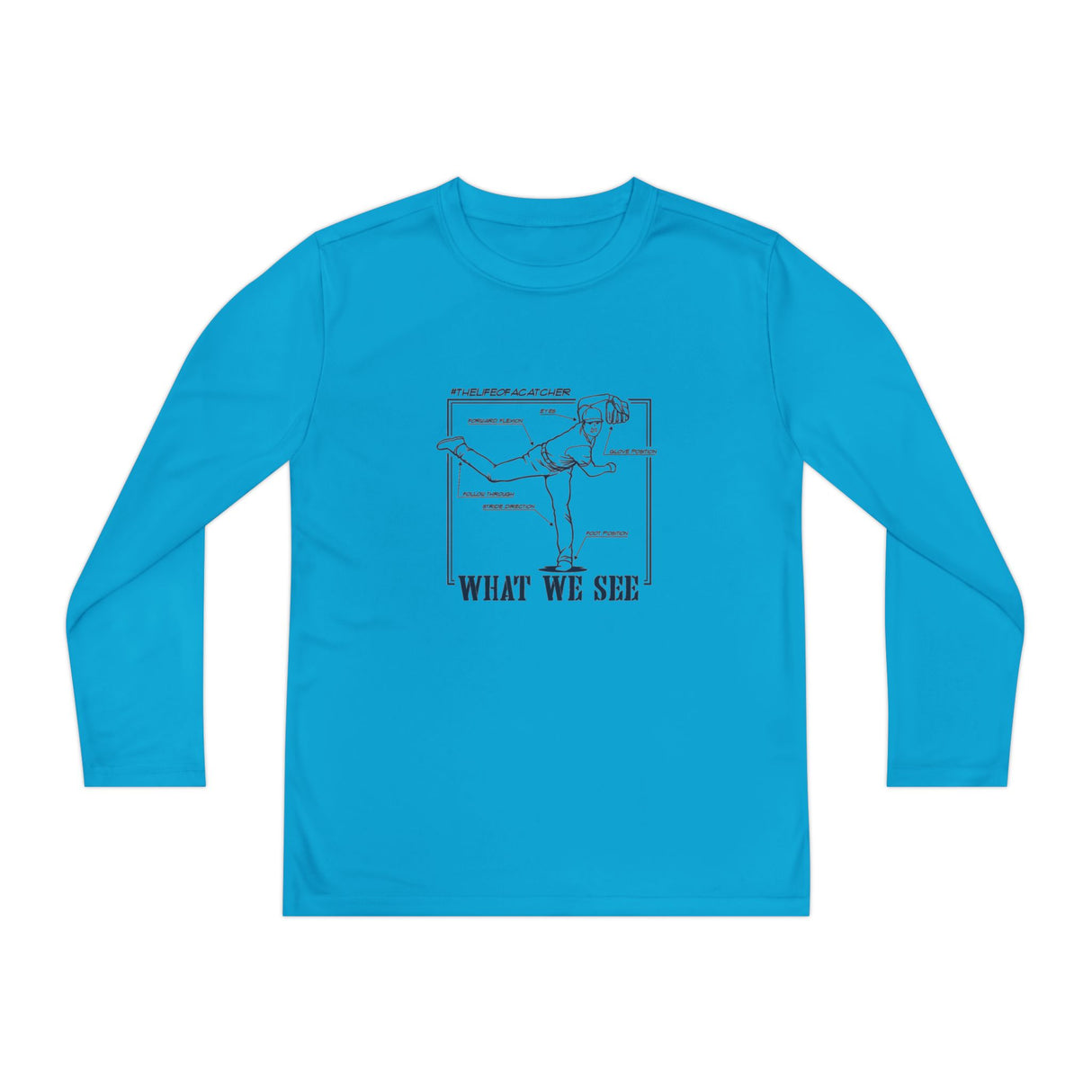 What We See Youth Long Sleeve T-Shirt Atomic Blue