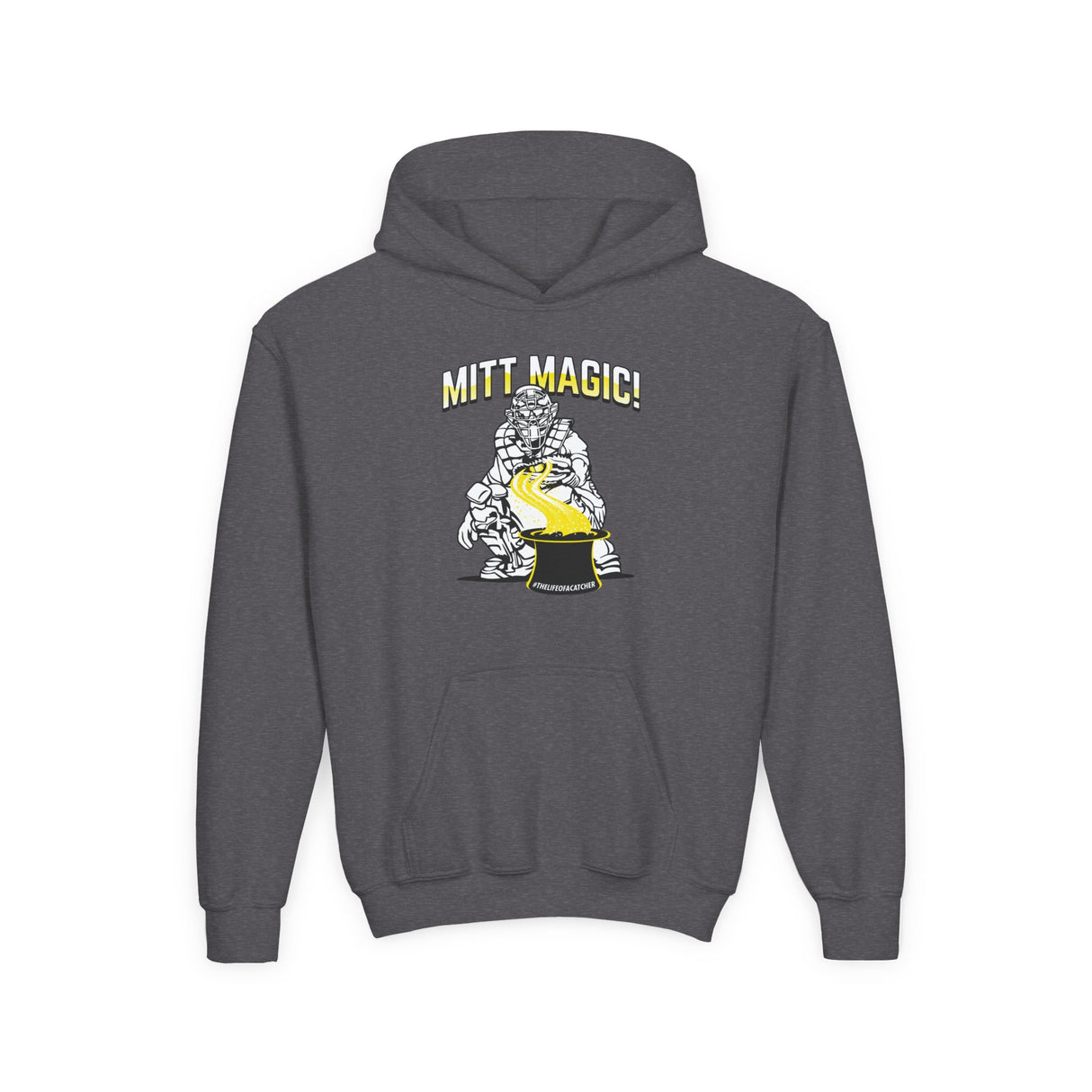 Mitt Magic Youth Hoodie Heather Grey