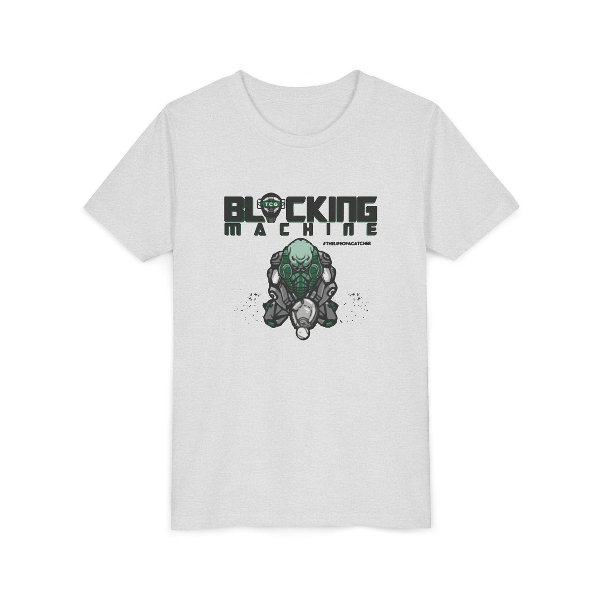 Blocking Machine Youth T-Shirt - Sport Grey Front