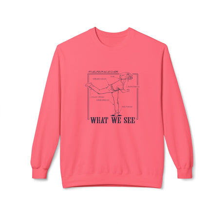 What We See Unisex Sweatshirt Pink Lemonade