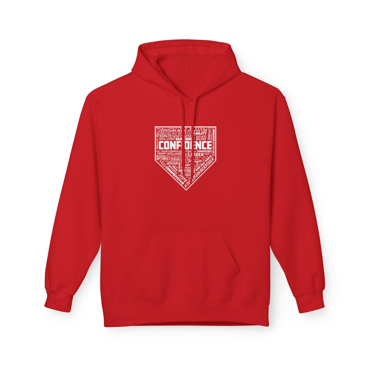 Confidence Unisex Hoodie - Red