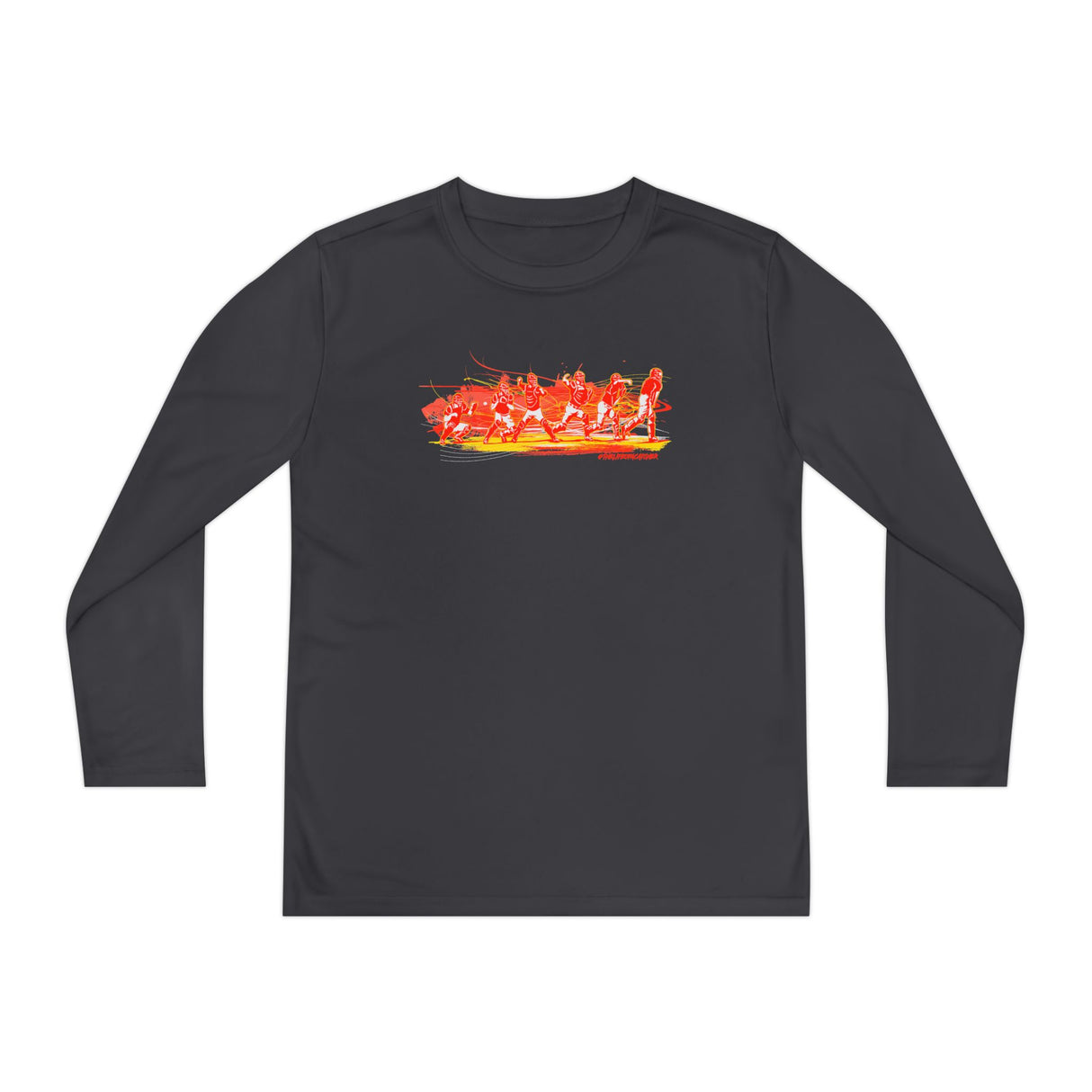 Flash Youth Long Sleeve T-Shirt charcoal