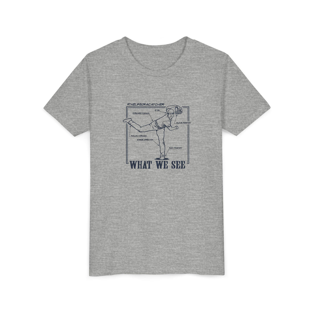 What We See Youth T-Shirt Athletic Heather