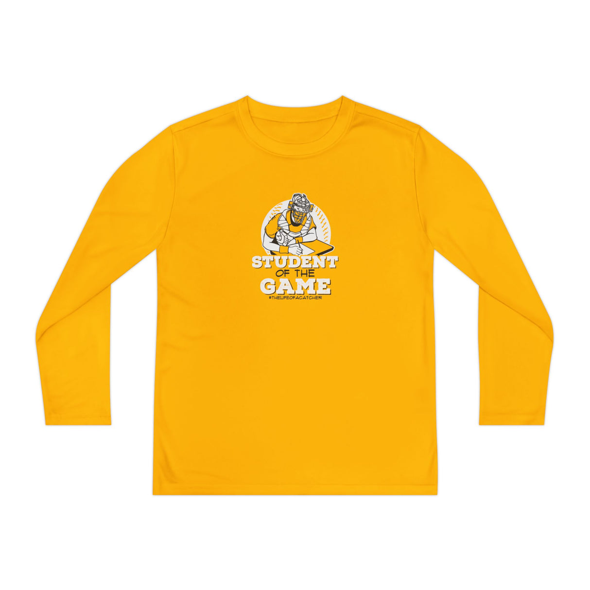 Student Of The Game Youth Long Sleeve T-Shirt yellow