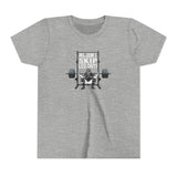We Don't Skip Leg Day Youth T-Shirt - Athletic Heather