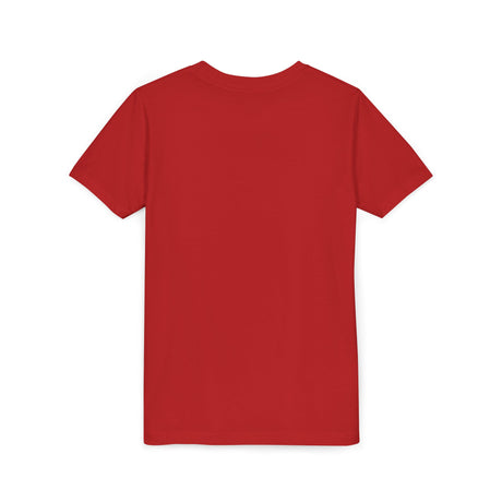 American Flag Mask Youth T-Shirt - Red Back