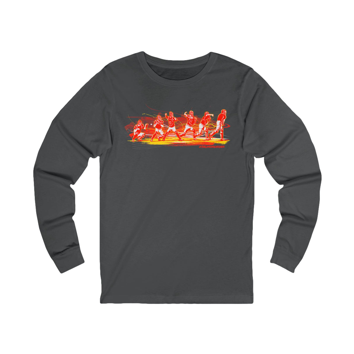 Flash Unisex Jersey Long Sleeve Tee charcoal