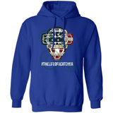 American Flag Mask Unisex Pullover Hoodie - Royal