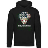 American Flag Mask Unisex Premium Hoodie - Black