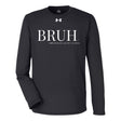 BRUH Under Armour® Team Tech Long Sleeve T-Shirt - Black