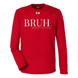 BRUH Under Armour® Team Tech Long Sleeve T-Shirt - Red