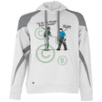 Best Friends - Adult Colorblock Fleece Hoodie - White/Grey