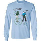 Best Friends - Adult Long Sleeve T-Shirt - Light Blue