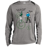 Best Friends - Colorblock Performance Long Sleeve Tee - Vintage Heather/Black