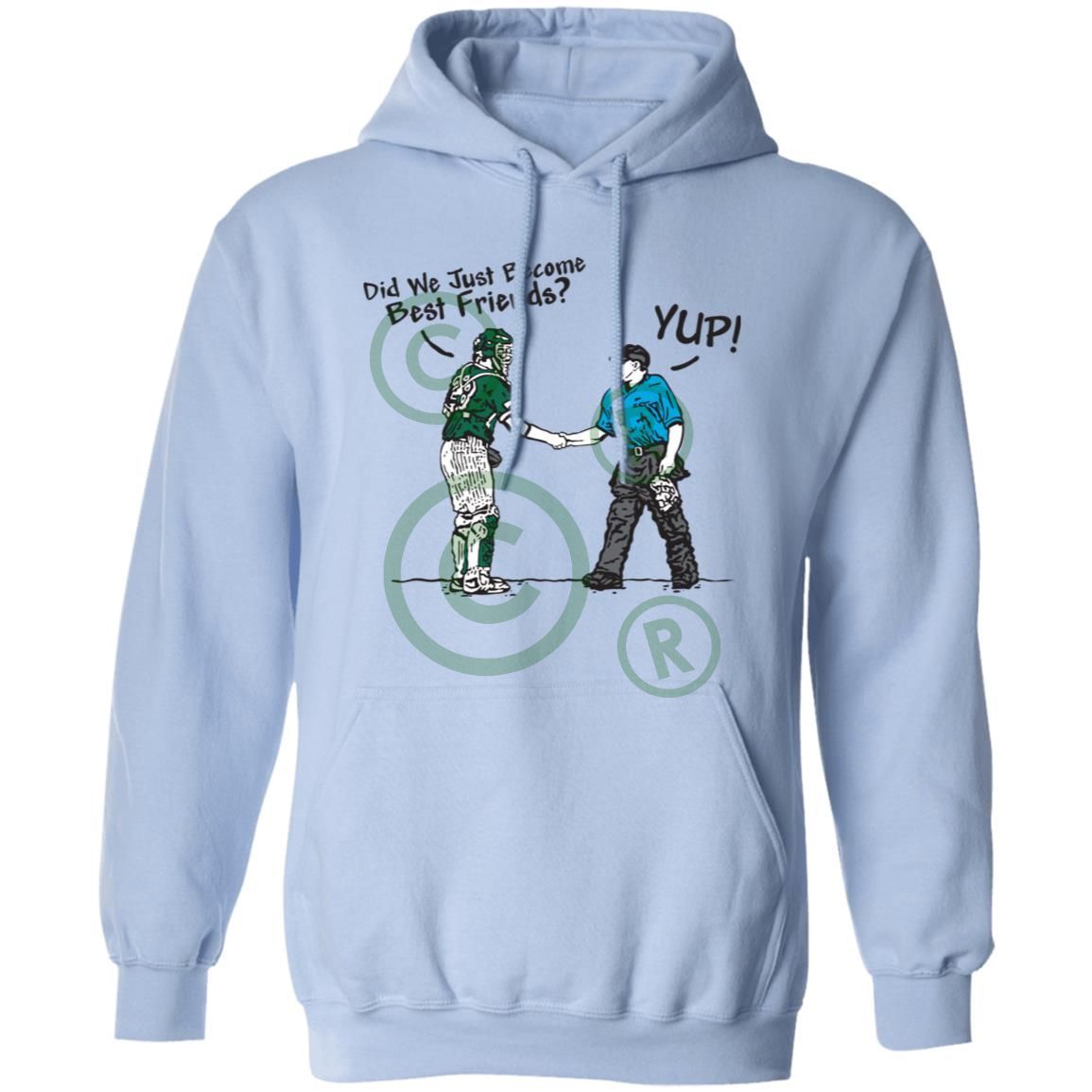 Best Friends - Unisex Pullover Hoodie - Light Blue