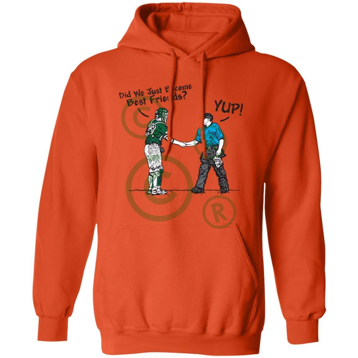 Best Friends - Unisex Pullover Hoodie - Orange