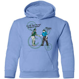 Best Friends - Youth Pullover Hoodie - Carolina Blue