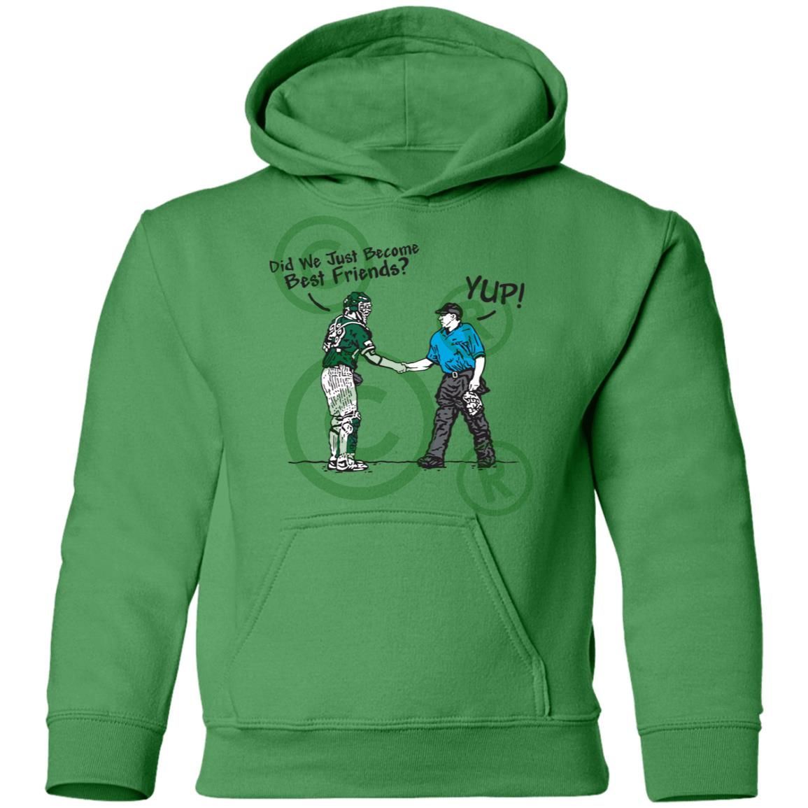 Best Friends - Youth Pullover Hoodie - Irish Green