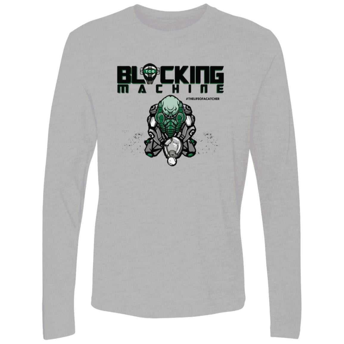 Blocking Machine Men's Premium Long Sleeve T-Shirt - Sport Grey