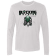 Blocking Machine Men's Premium Long Sleeve T-Shirt - White