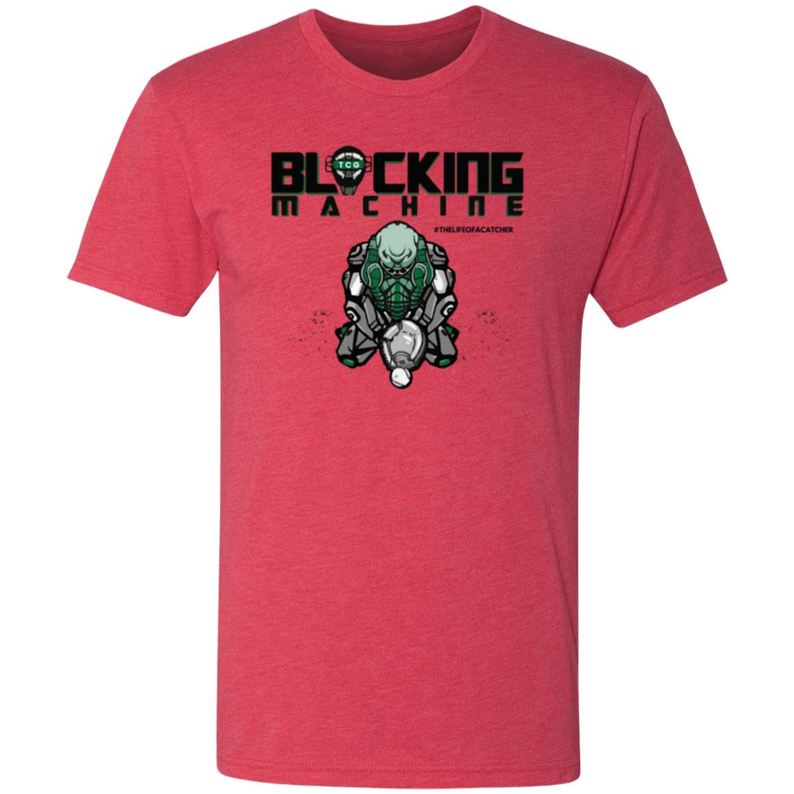 Blocking Machine Men's Triblend T-Shirt - Red