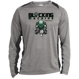 Unisex Colorblock Performance Long Sleeve T-Shirt - Vintage Heather/Black