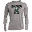 Unisex Colorblock Performance Long Sleeve T-Shirt - Vintage Heather/White