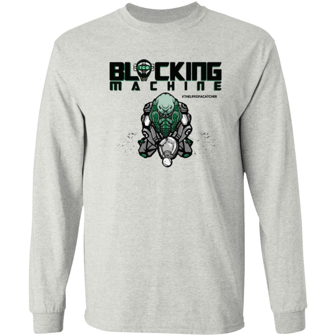 Blocking Machine Unisex Long Sleeve T-Shirt - Ash