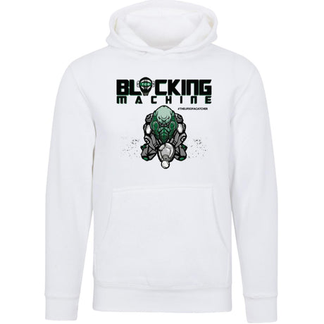 Blocking Machine Unisex Premium Hoodie - White